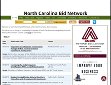 Tablet Screenshot of northcarolinabids.com